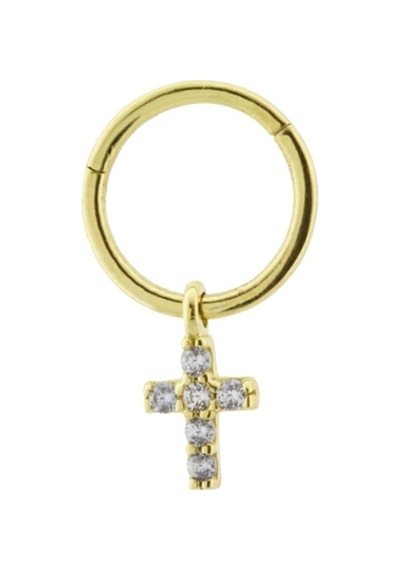 Altın Halka Piercing Hac 14 Ayar Altın