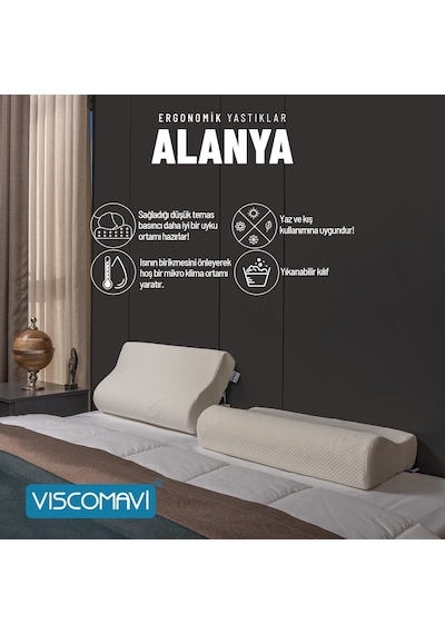 Viscomavi Alanya Ergonomik & Ortopedik Visco Yastık