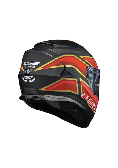 Ls2 Storm 2 Foggy Full Face Motosiklet Kaskı 66908 Mat Siyah Kırmızı