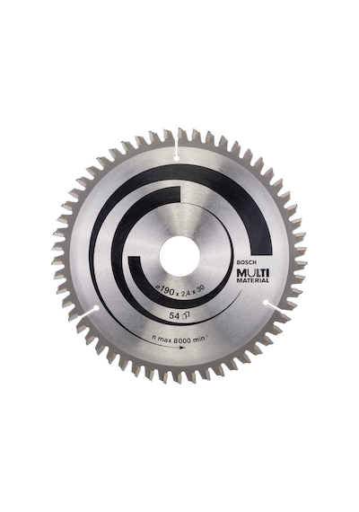 Bosch MultiMaterial 190 x 30 MM 54 Diş Daire Testere Bıçağı - 2608640509