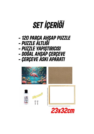 Ahşap Çerçeveli Puzzle - Tablo Hthp - 008 23 X 32 120 Parça