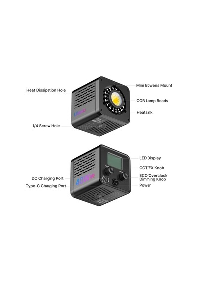 L024 40w Rgb Cob Video Light