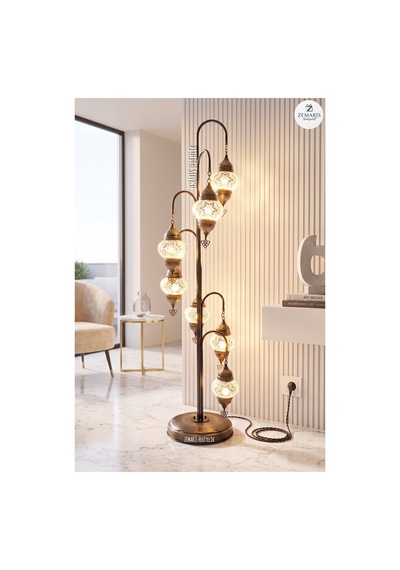 Bükümlü Lambader 7 Li Beyaz - 911825883 Diğer