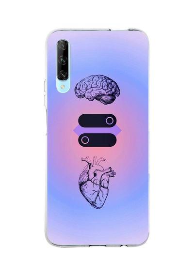 Huawei P Smart Pro Uyumlu Mantık Ve Duygu Temalı Baskılı Silikon Kılıf