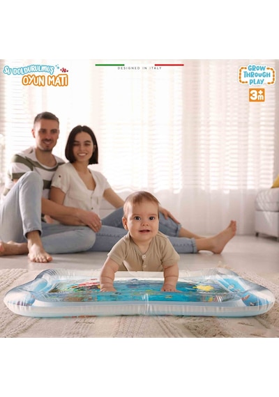 Elele Şişirilebilen Su Aktivite Ve Oyun Matı Mavi - Mavi