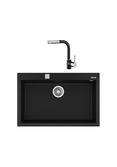 Teka Forsquare 72.40 Siyah Evye + Ark 938 Black Batarya Set