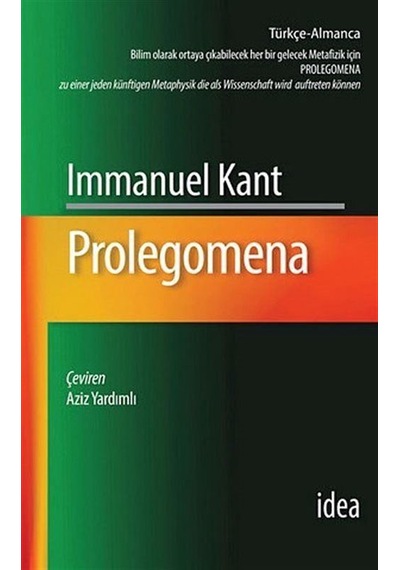 Prolegomena - Immanuel Kant - İdea Yayınevi