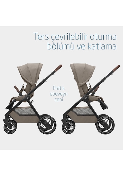 Maxi-Cosi Oxford Çift Yönlü Seyahat Sistem Olabilen Bebek Arabası Twillic Truffle