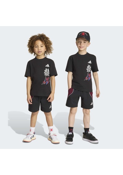 Adidas Marvel Spider-man Çocuk Siyah 2'li Takım Kg6139 Çok Renkli