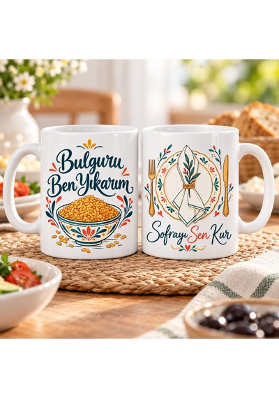 Birlikte Sofra 2 Li Porselen Kupa Seti - Model 642 Diğer