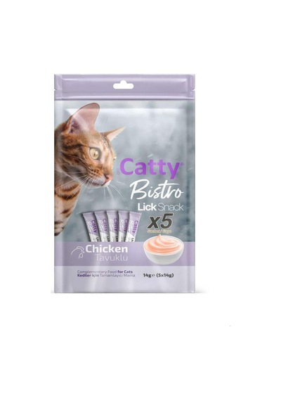 Catty Bistro Tavuklu Kısır Kedi Krema Ödülü 5 X 14 Gr