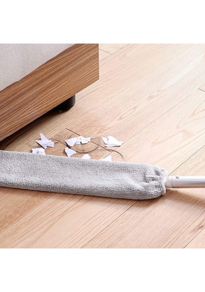Sihirli Mikrofiber Başlıklı Girintili Yüzey Dip Köşe Raf Temizleme Mopu Toz Alma Fırçası Çok Renkli
