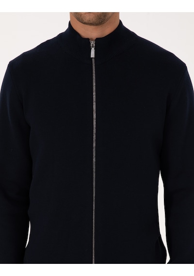 Pierre Cardin Erkek Lacivert Hırka Triko 50315821-vr033 Lacivert