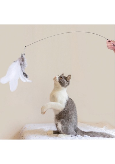 Sylar Vantuzlu Tüylü Zilli Olta Kedi Oyuncağı