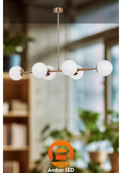 Eskitme Kaplama Modern Avize E14 Metal Cam 80x22cm Diğer