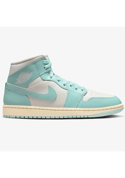 Nike Air Jordan 1 Mid Unisex Leather Sneaker Hakiki Deri Bilekli Günlük Spor Ayakkabı Yeşil Nike Air Jordan 1 Mid Unisex Leather Sneaker Hakiki Deri Bilekli Günlük Spor Ayakkabı Yeşil