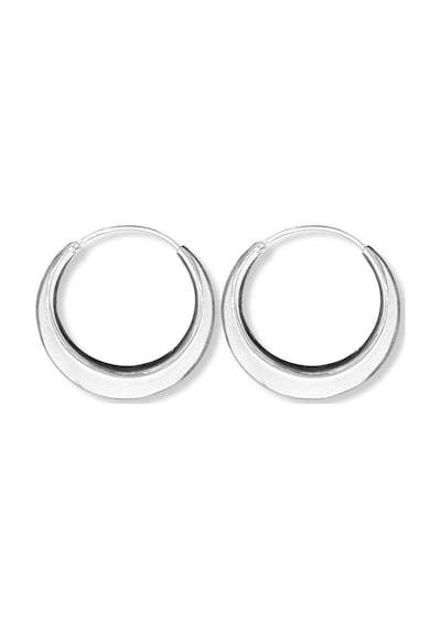 Oya Silver Yarım Ay Gümüş Kadın Halka Küpe 3x3cm