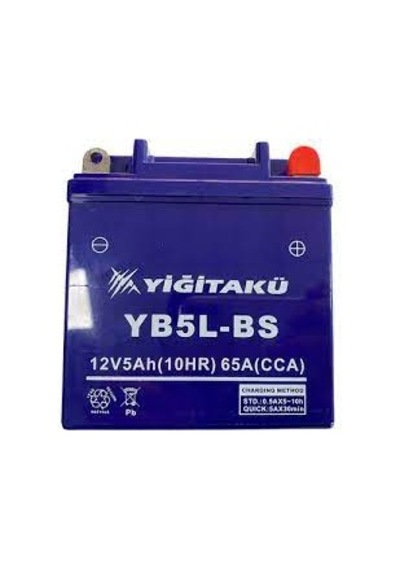 12 V 5 Ah Yiğit Akü Motosiklet Yb5l-bs