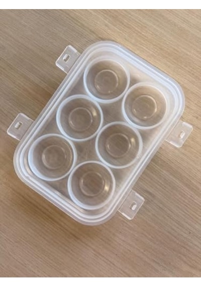 Bardak Taşıma Koruma Aparatı Kutusu Plastik 6'lı Rakı Bardaklığı