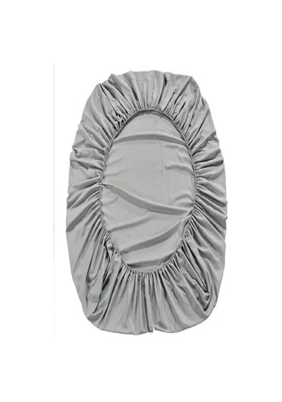 Altın Karma Havlu Lastikli Çarşaf Takımı 180x200 Cm 2 Adet 50x70 Cm Yastık Kılıfı Açık Gri
