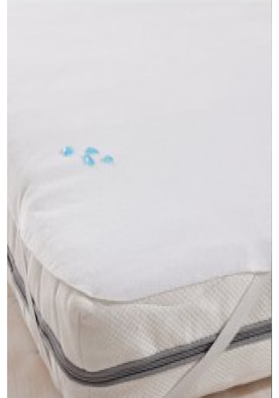 Mycey Sıvı Geçirmez 70x140 Cm Bebek Alezi Pamuklu Köşe Lastikli Beyaz
