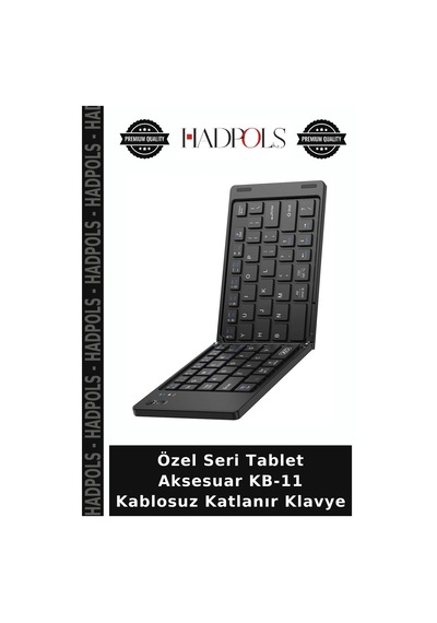 Özel Seri Tablet Aksesuar Kb-11 Kablosuz Katlanır Klavye