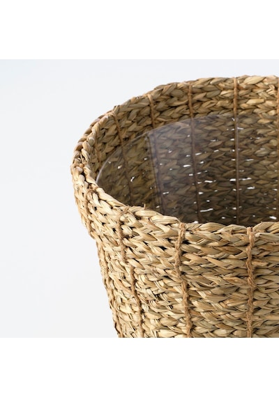 Rattan Saksı, Deniz Sazı, 24 Cm 3 Adet