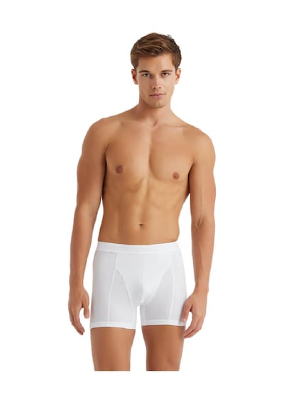 Blackspade Aura Organik 2'li Paket Extra Konfor Özel Erkek Boxer Beyaz