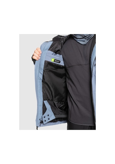 Quiksilver Mission Technical Snow Jacket Erkek Kayak Montu Gri Gri