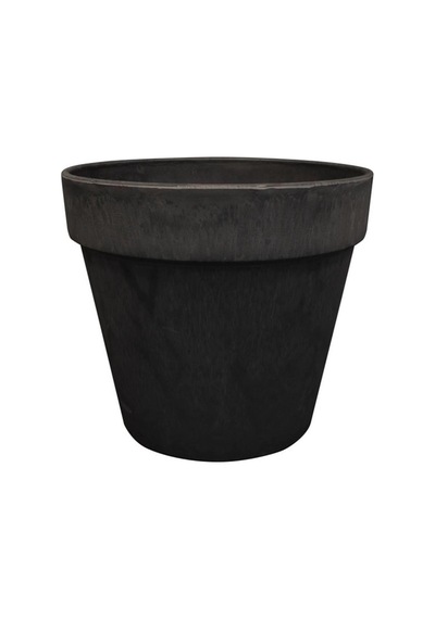 Nayla Siyah Plastik Saksı 25x23cm