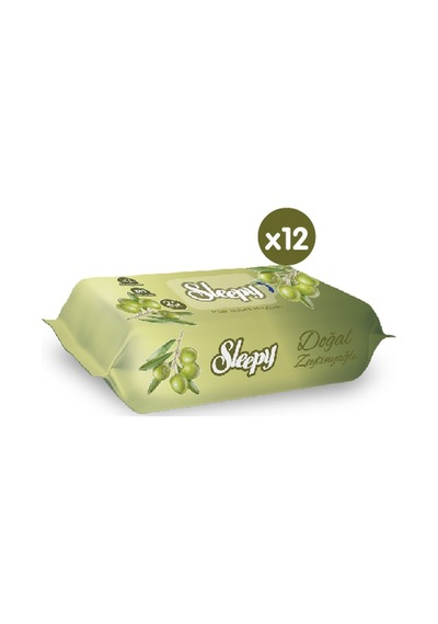 Sleepy Doğal Zeytinyağlı Ve Pamuklu Islak Bebek Havlusu 12X25