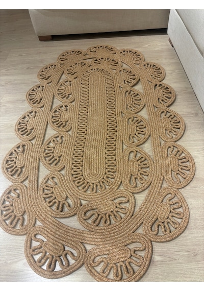 Mavaux Tiradia Hasır Jüt Kilim Halı Bej - Açık Bej