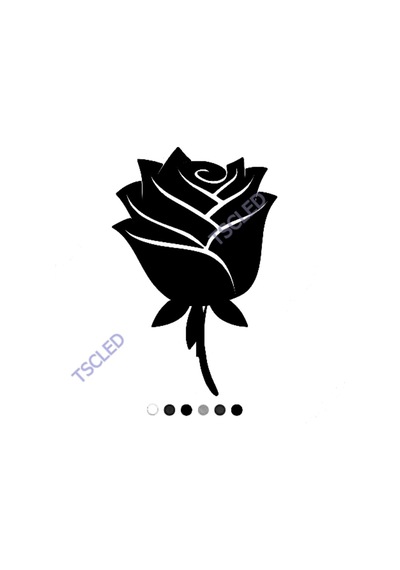 Gül Motifi Ve Gül Deseni Duvar Sticker 17Cm