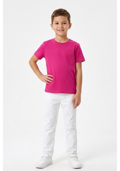 Kiagu Kısa Kol T-shirt Basic Terletmeyen Esnek Kumaş Pamuklu Mevsimlik Kısa Kol Erkek Çocuk Tsort Fuşya Kiagu Kısa Kol T-shirt Basic Terletmeyen Esnek Kumaş Pamuklu Mevsimlik Kısa Kol Erkek Çocuk Tsort Fuşya