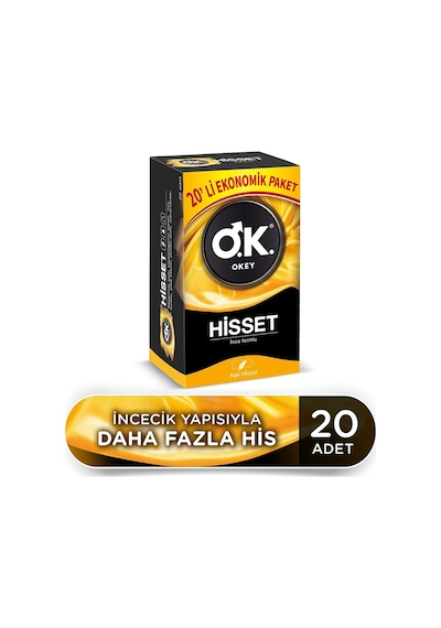 Okey Hisset Prezervatif 5 x 20'li
