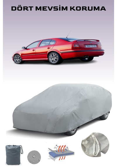 Skoda Octavia Rs 2001 - 2004 Araba Brandası Oto Branda Gri