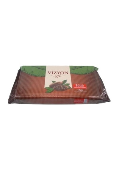 Vizyon Sütlü Kuvertür Çikolata 2500 G