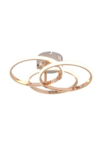 Pl 07 3 Model Gold 3 Renkli Salon Ve Oturma Odası İçin İdeal Alüminyum Avize, 40x15 Gold