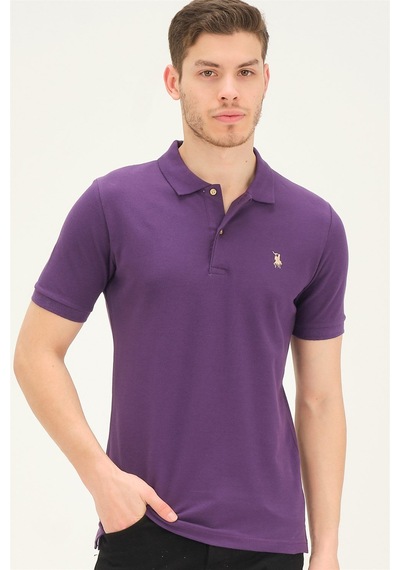T8561 Dewberry Erkek Tshırt-mor Mor