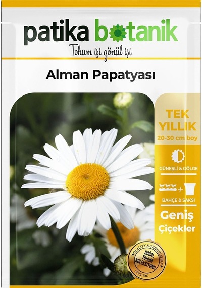 100 Adet Alman Papatya Tohumu Standart