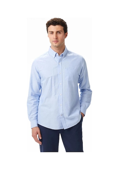 Nautica Erkek Mavi Classic Fit Gömlek-11418 Mavi