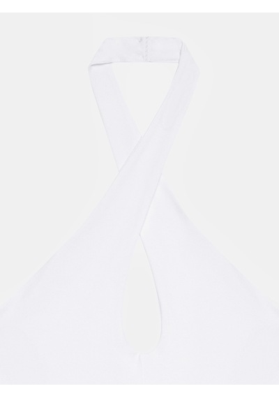 DİLVİN 21267 Halter Top-beyaz