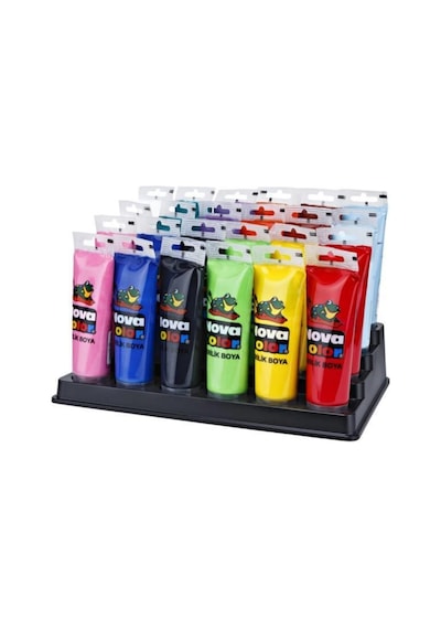 Akrilik Boya 24 Adet X 75 Ml. Sınıf Seti 12 Renk X 2 Adet Karışık Çok Renkli