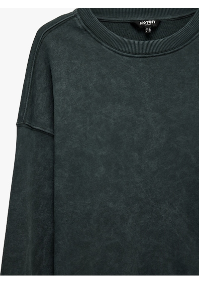 Koton Uzun Kollu Üç İplik Yıkamalı Rahat Kalıp Pamuklu Bisiklet Yaka Sweatshirt Antrasit 7wam70154mk Koton Uzun Kollu Üç İplik Yıkamalı Rahat Kalıp Pamuklu Bisiklet Yaka Sweatshirt Antrasit 7wam70154mk