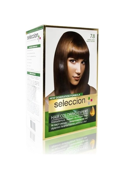 Seleccion Plus Ultra Parlaklık Sağlayan Kalıcı Saç Boyası 7.8 Kahve