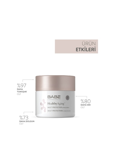 Babe Healthyaging+ Multi Protector Cream SPF30 50ml - Güneş Koruyuculu Lifting Krem