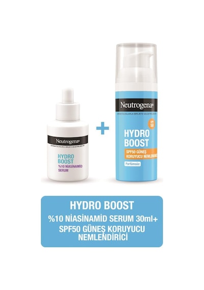 Neutrogena Hydro Boost %10 Niasinamid Serum 30 Ml + Spf 50 Nemlendirici 50 Ml