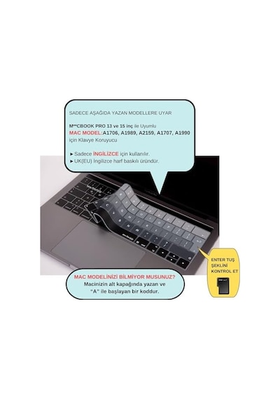 Uk İngilizce Klavye Koruyucu Macbook Pro 13 15 Touch Bar Uyumlu A1706 A1989 A2159 A1707 A1990 Uk Iso Ters L Enter Avrupa İngilizce Baskılı Silikon Keyboard Cover Silikon Siyah Gri Uk İngilizce Klavye Koruyucu Macbook Pro 13 15 Touch Bar Uyumlu A1706 A1989 A2159 A1707 A1990 Uk Iso Ters L Enter Avrupa İngilizce Baskılı Silikon Keyboard Cover Silikon Siyah Gri