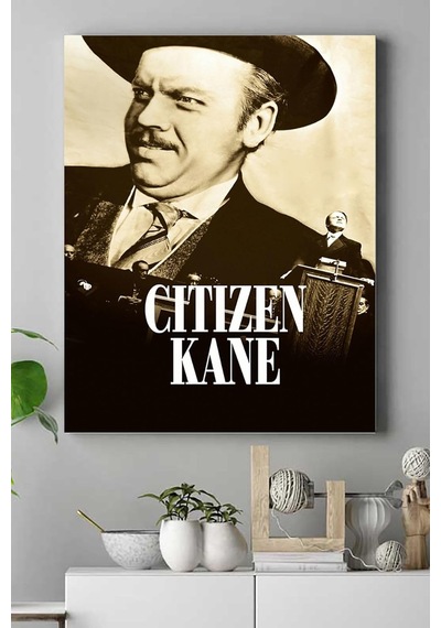 Pster15618 Kahverengi Citizen Kane Film Afişi Kanvas Tablo 3 30 X 40