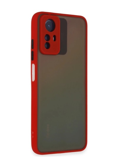 Xiaomi Redmi Note 12s Kılıf Montreal Silikon Kapak - Kırmızı 0.2M-Çok Renkli